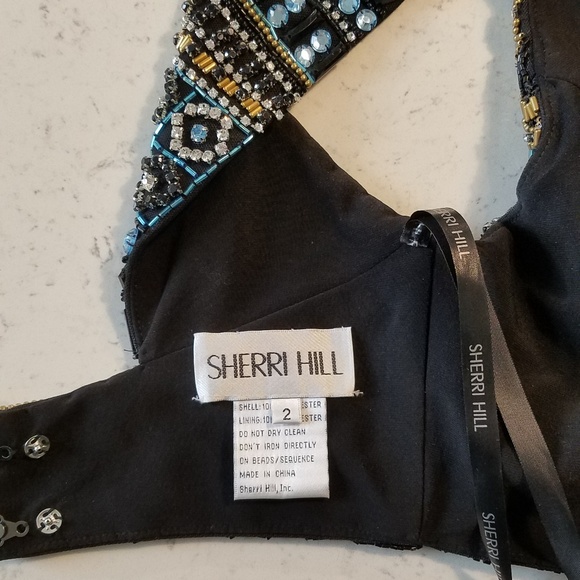 Sherri Hill black two-piece dress #11068 PRICE DRP - Picture 5 of 5